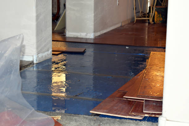 Professional Emergency Water Damage Restoration technician working in Amanda, OH